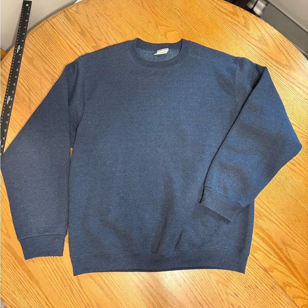 Wilson Men's Blue Gray Crewneck Sweater Large 90s Workout Casual